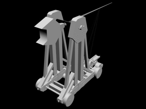3d model mangonel - Mangonel by Sjors boomschors
